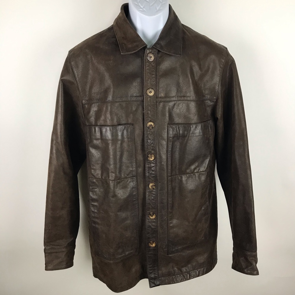 PUNTODUE Jacket Leather Brown Size M